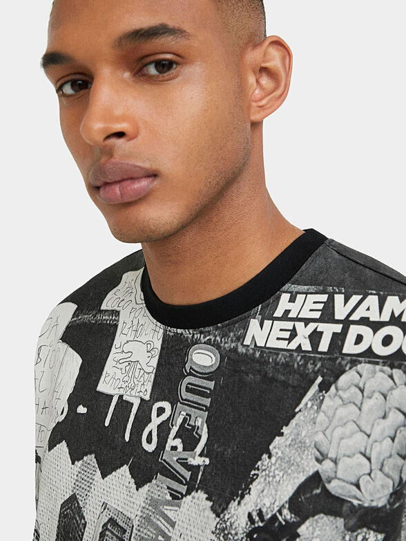 T-shirt with collage print - 5