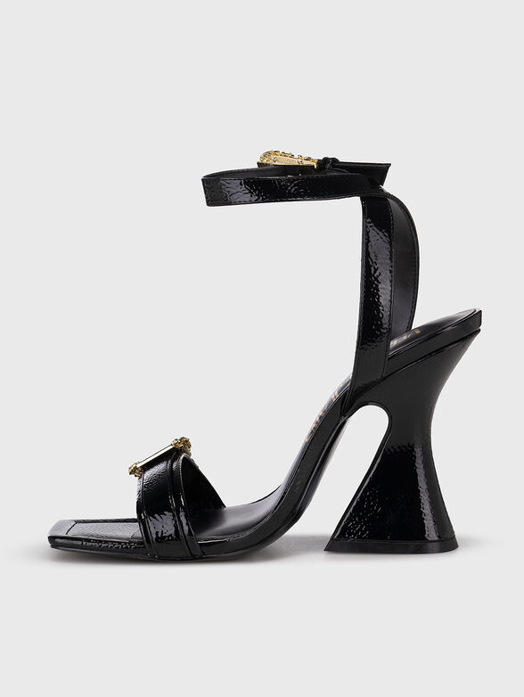 KIRSTEN heeled sandals with gold accents - 4