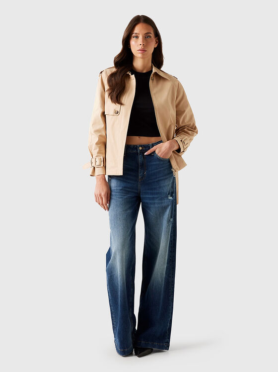 RAPHAELLE short trench coat with belt - 2