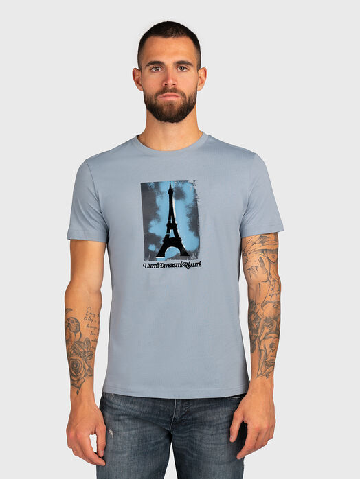 Blue T-shirt with print