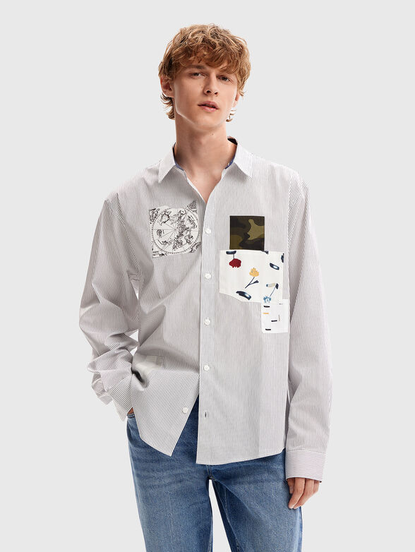 Shirt with accent patches - 1