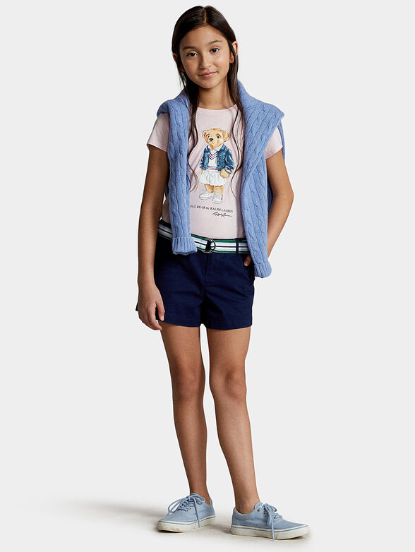 Polo Bear printed pink T-shirt - 2