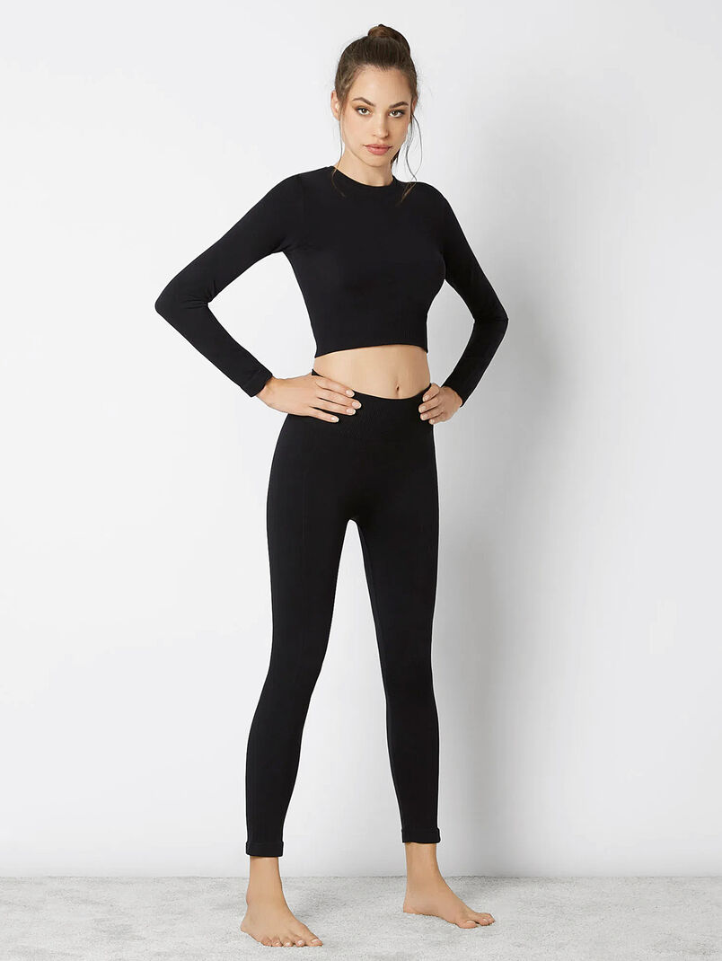 SEAMLESS YOGA black sports leggings  - 3