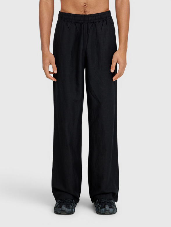 Unisex linen-blend trousers - 1