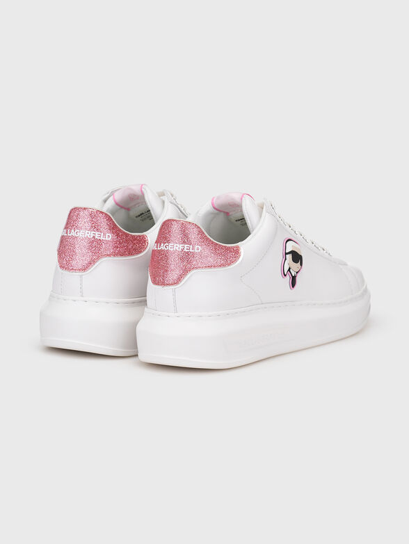 KAPRI leather sneakers with accent logo - 3