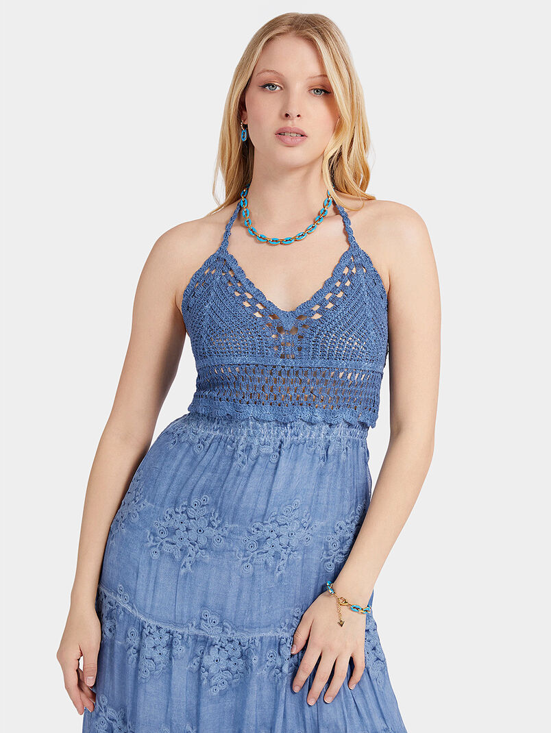 VANDA dress in blue color - 3