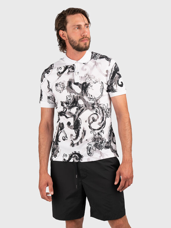 Polo shirt with baroque motifs - 1