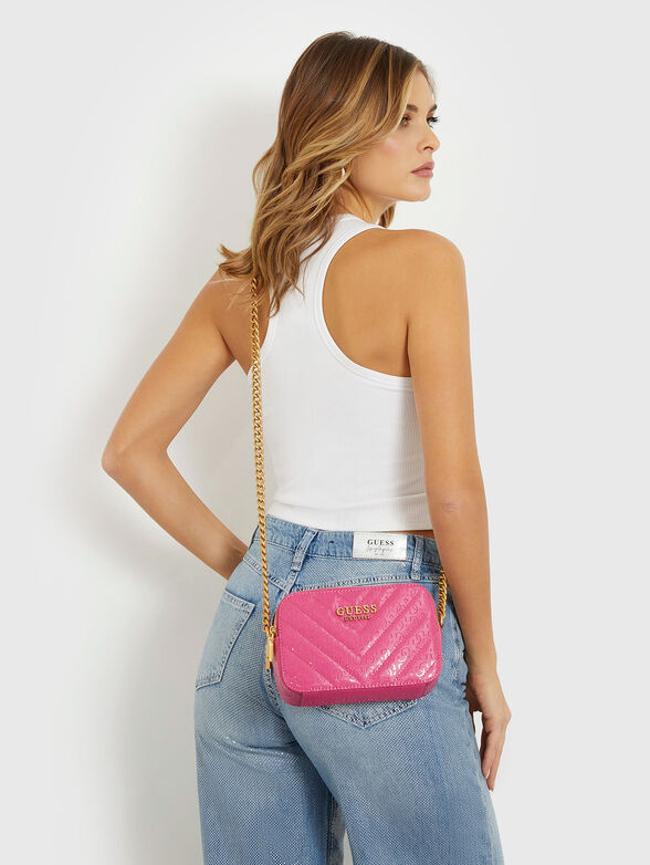 Quilted crossbody bag in black color - 2