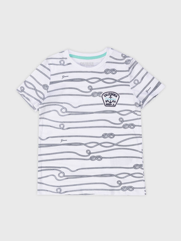 T-shirt with contrasting print - 1