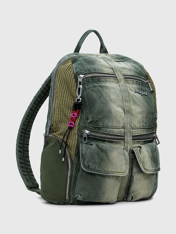 Large denim backpack - 4