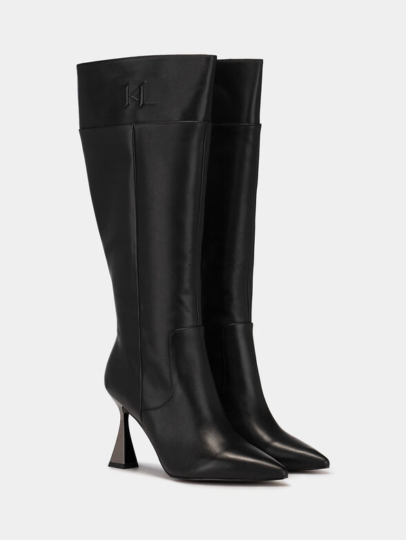 DEBUT black real leather boots - 2