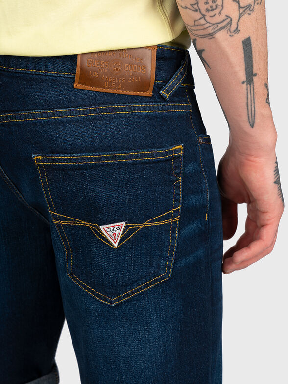 SONNY dark blue denim shorts - 3