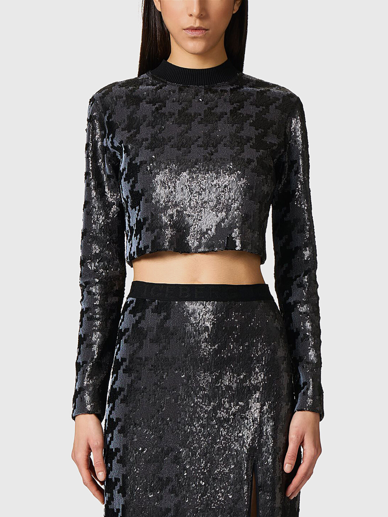Embellished sweater skirt outlet