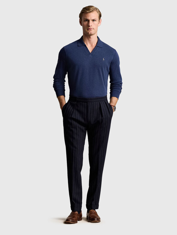 Navy blue polo shirt - 1