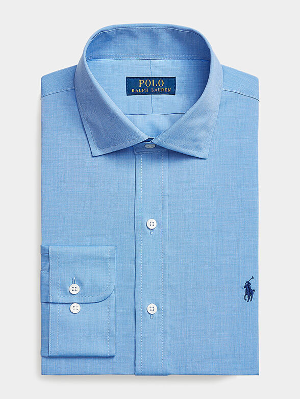 Shirt in blue with logo detail - 1