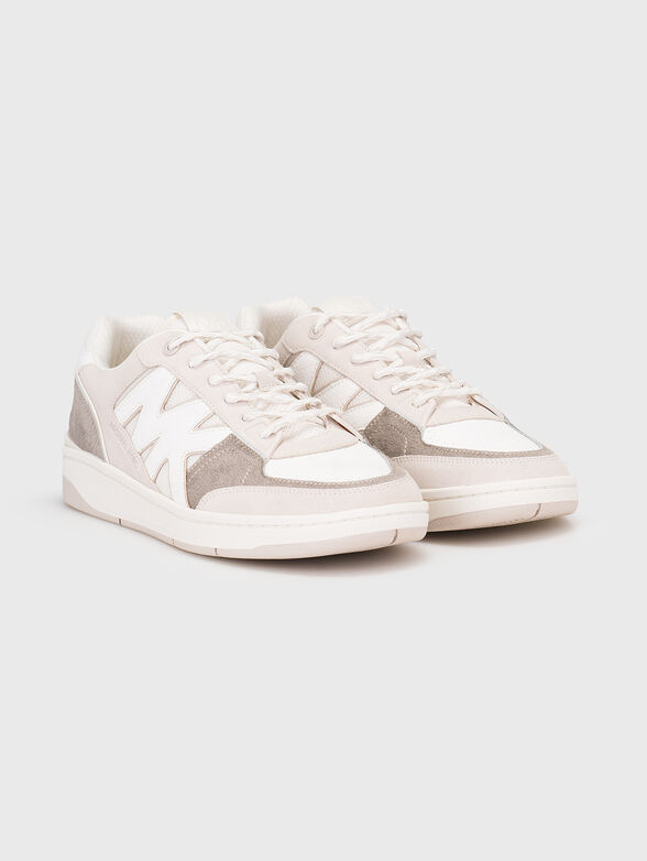 Leather and suede sneakers - 2