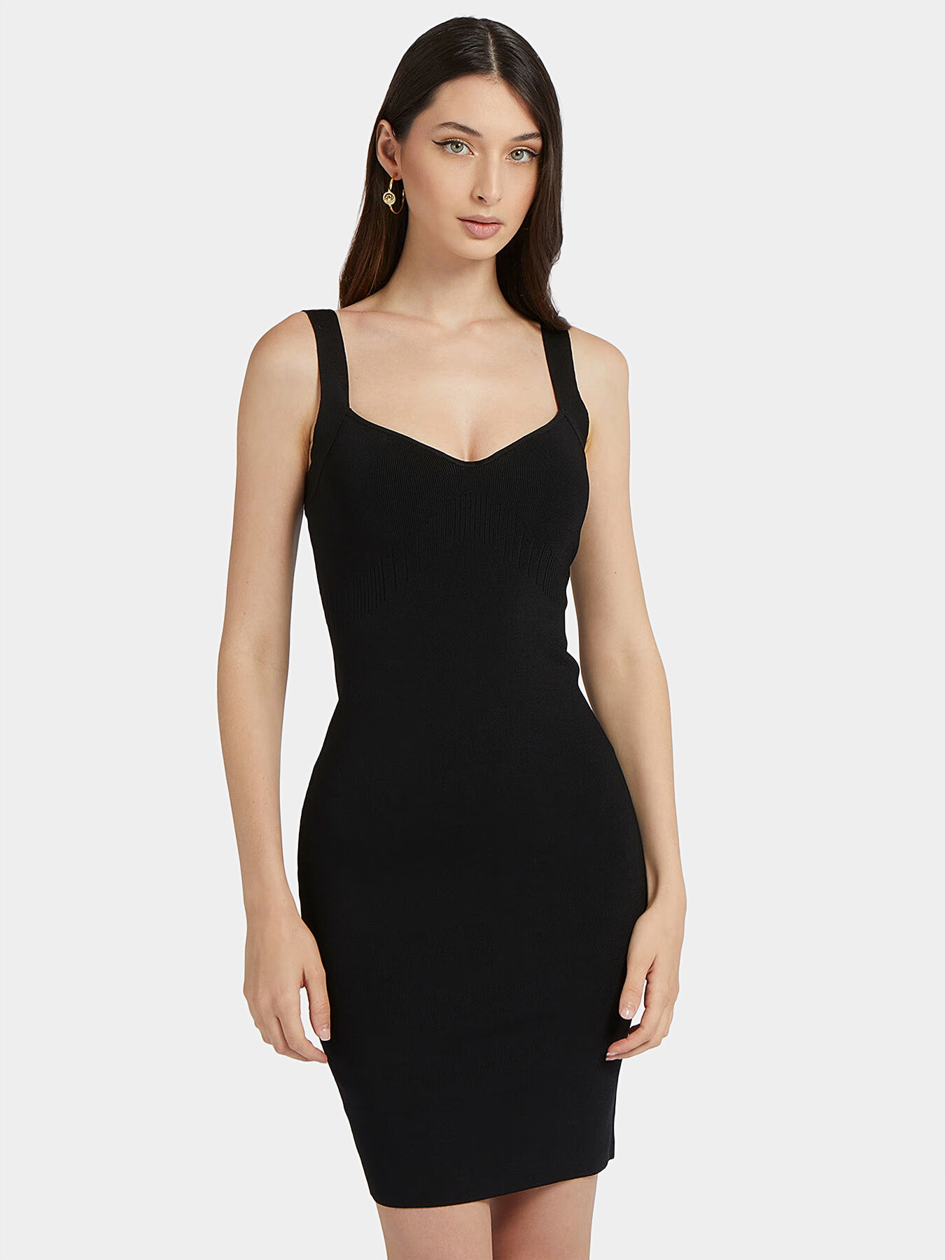 Guess black bodycon dress deals