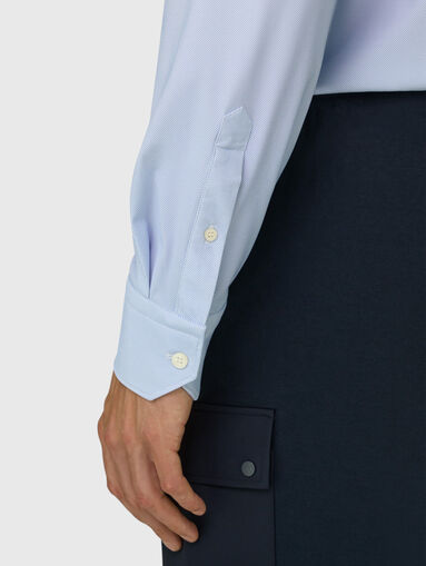Slim fit blue shirt - 5
