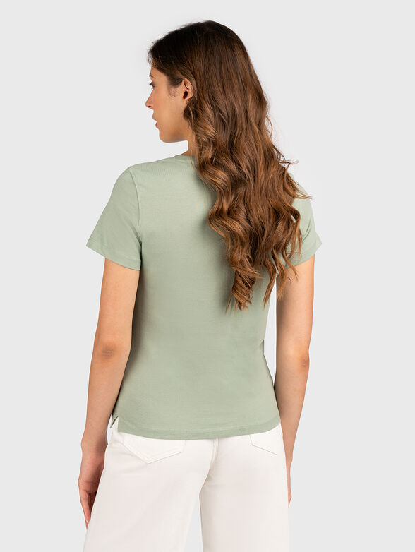 Black T-shirt with appliqu&eacute;d sequins - 2