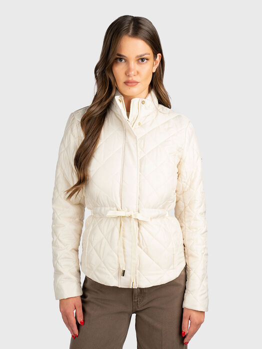 Transitional jacket with waist belt 