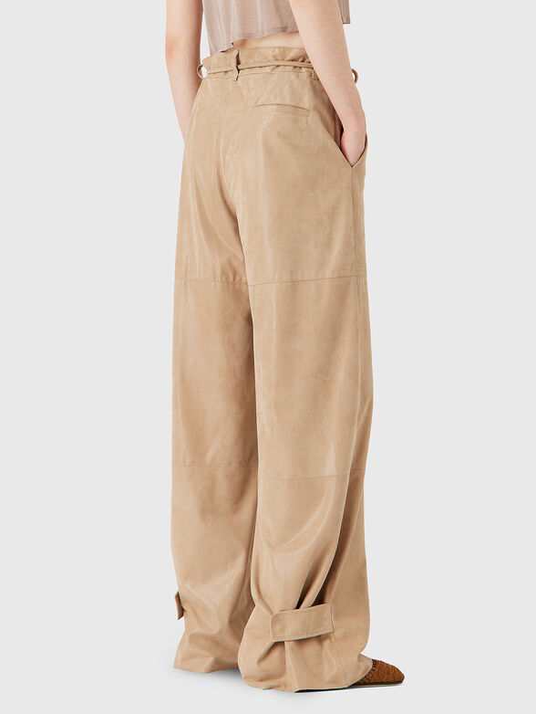 Leather trousers with cargo pocket - 2