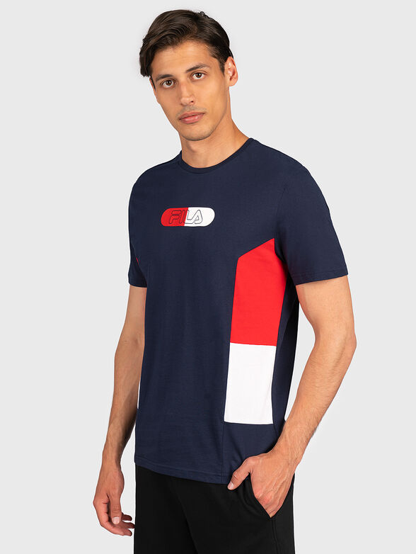 T-shirt with contrasting logo print - 1