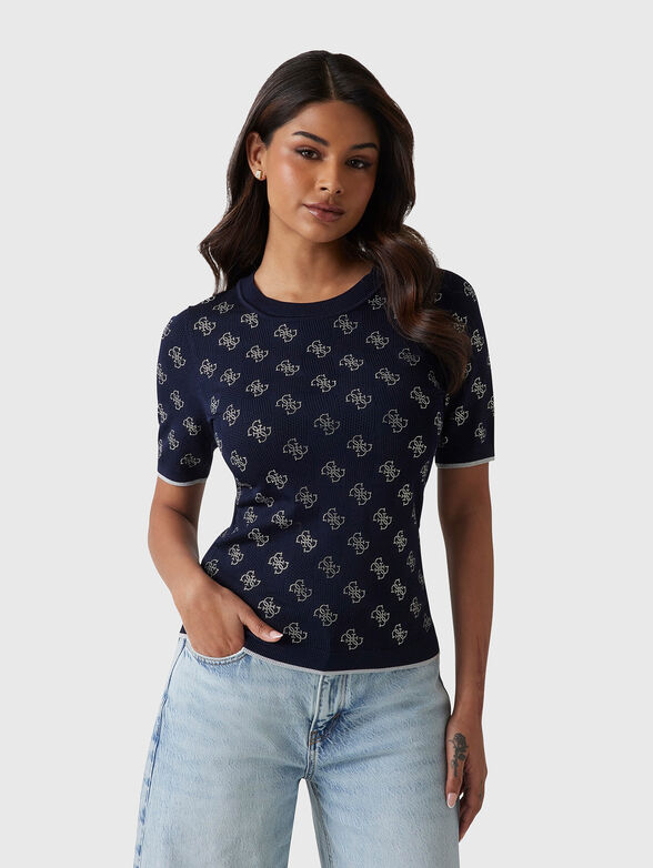 ROSIE blouse with perforations and logo  - 1