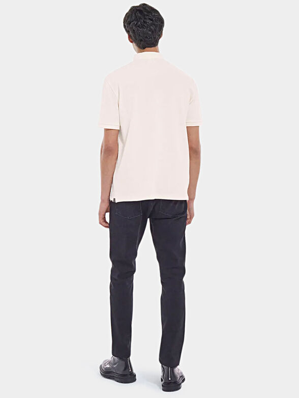 Black polo shirt with officer collar - 5