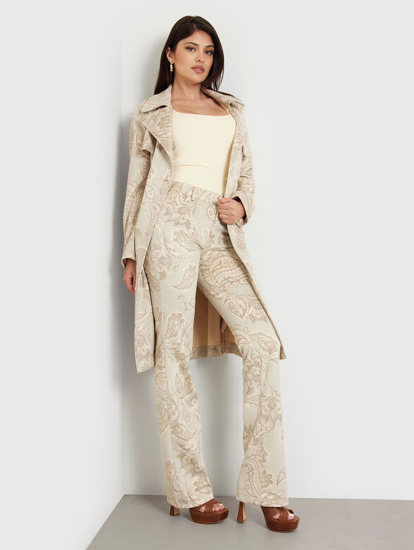 Paisley print pants - 4