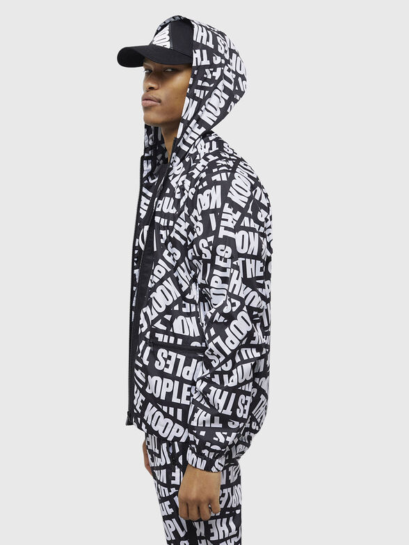 Windbreaker with logo print - 1