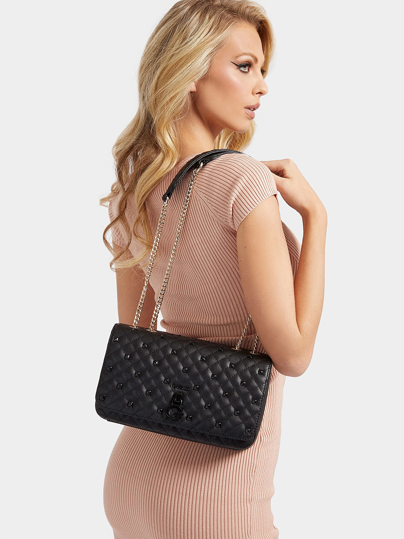 RUE ROSE studded crossbody bag brand GUESS Globalbrandsstore en