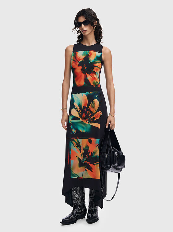 Рокля с флорален принт - 1