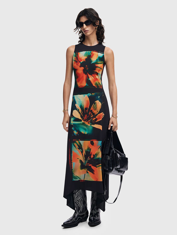 Dress with floral print - 1