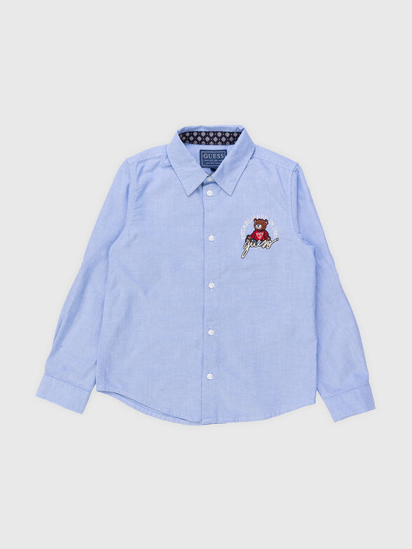 Oxford shirt with embroidered detail - 1