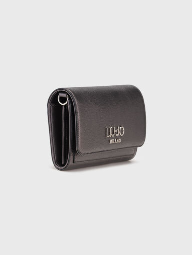Black wallet with chain strap - 4