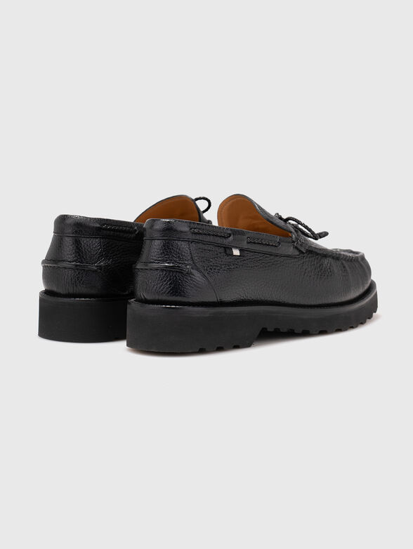 Black leather shoes - 3