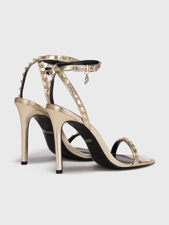FONDO TAHLIA DIS. W10 golden heeled sandals  - 3