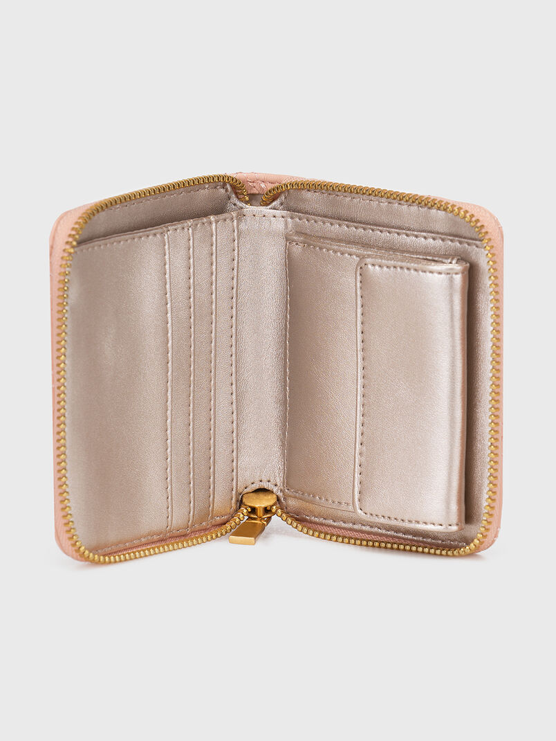 GIULLY wallet with quilted effect in beige color - 3