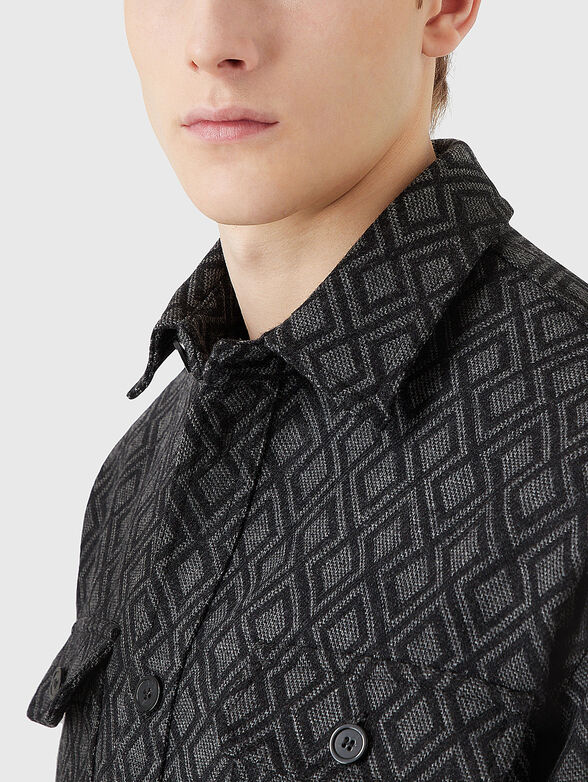 Wool and cashmere shirt - 4