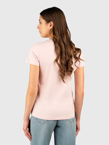 T-shirt with oval neckline and logo print - 3