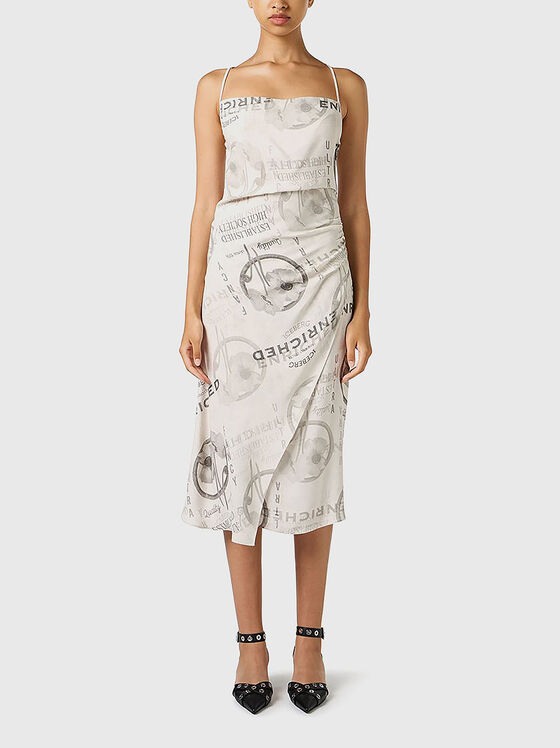 Midi dress with accent print - 1