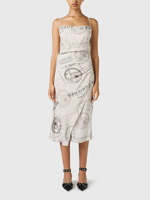 Midi dress with accent print - 1