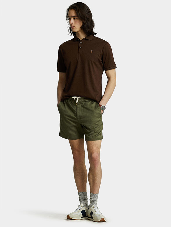 Dark brown cotton Polo shirt - 1
