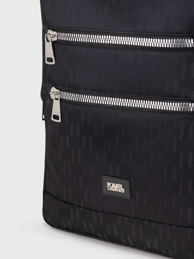 Backpack with monogram print - 4