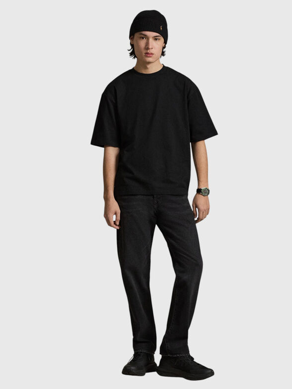 Black cotton T-shirt - 2