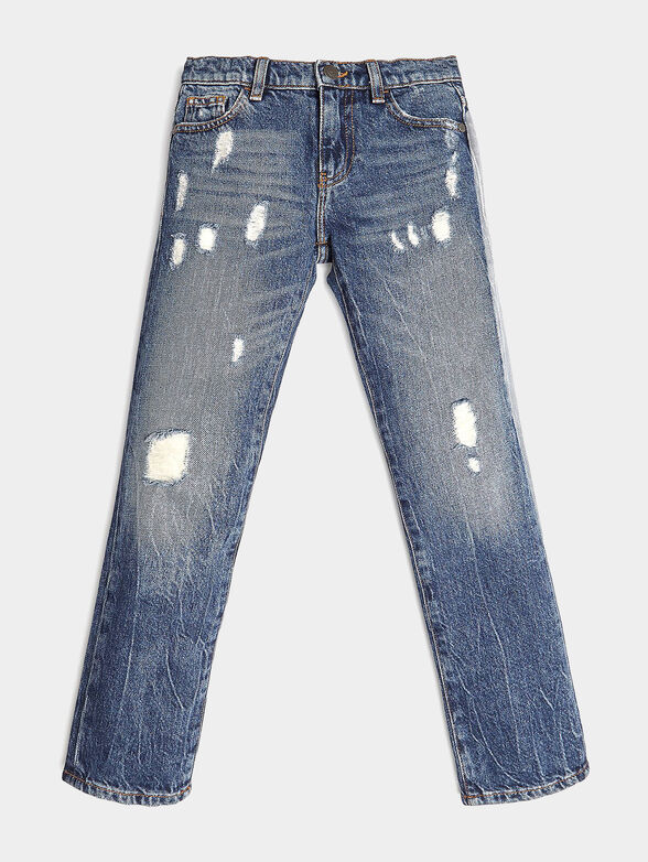 Slim jeans with logo patch - 1