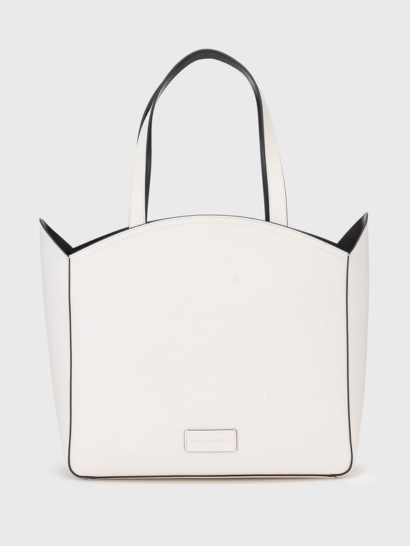 K/CIRCLE perforated bag in white  - 2