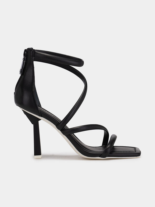 LEANCE black high-heeled sandals  - 1