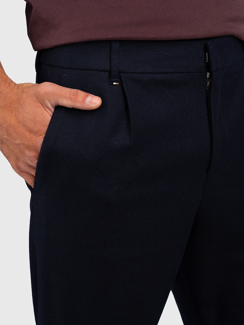 Straight wool trousers - 3