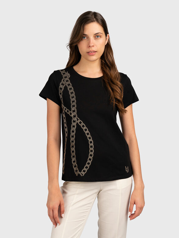 Golden accent T-shirt  - 1